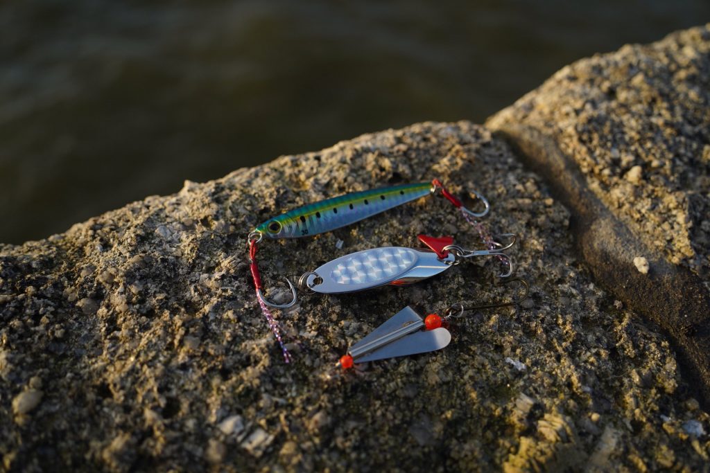 UK bass spinners - three metal lures