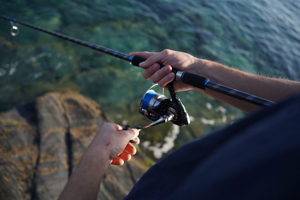 lure fishing set up