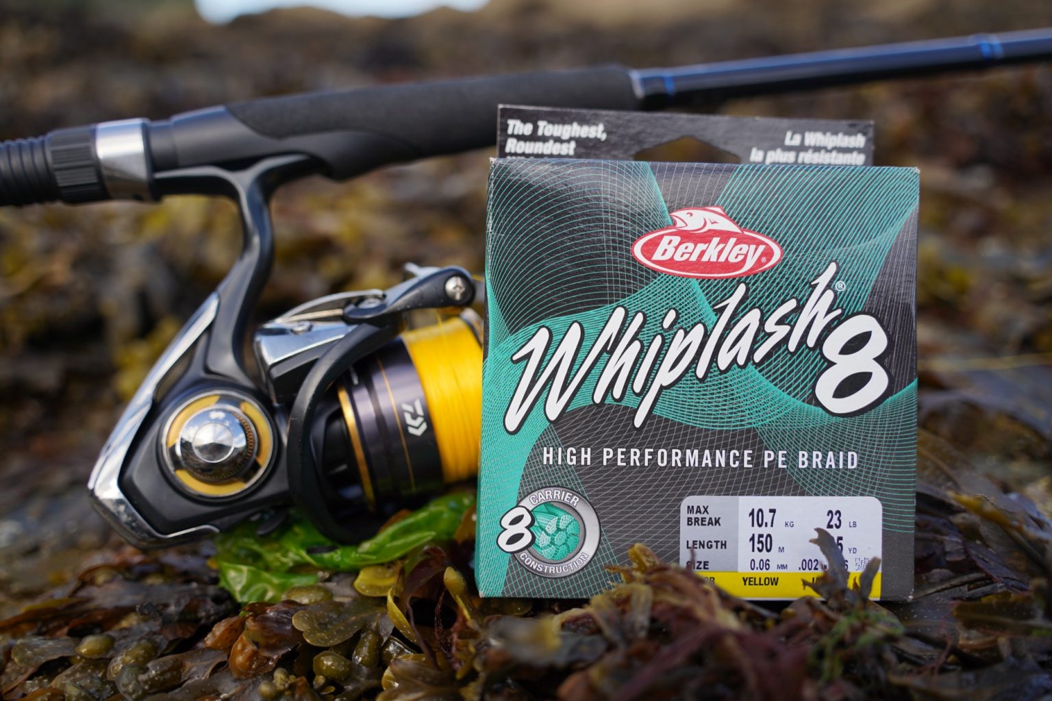 Fishing Line In Rocks Rock Fishing with lures in the UK