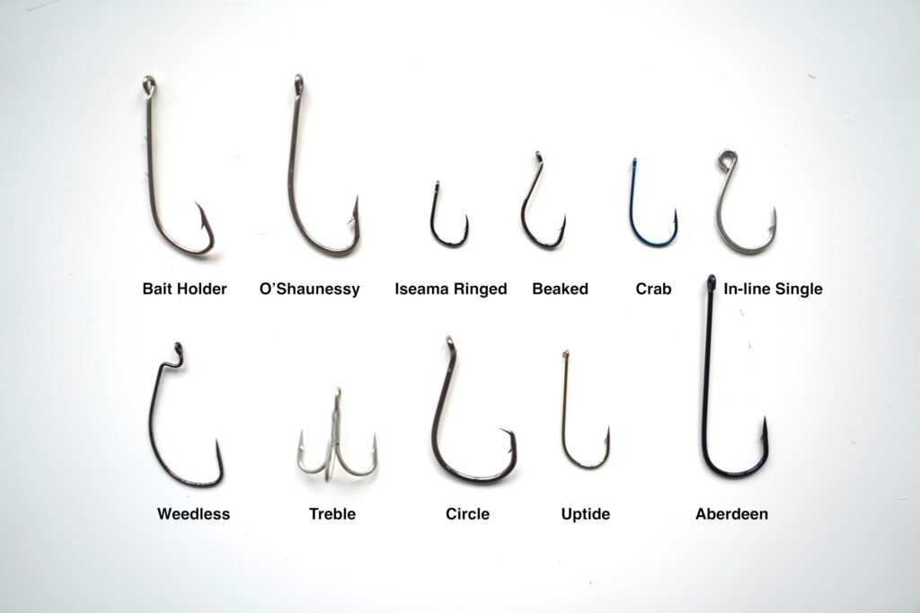 sea fishing hook types